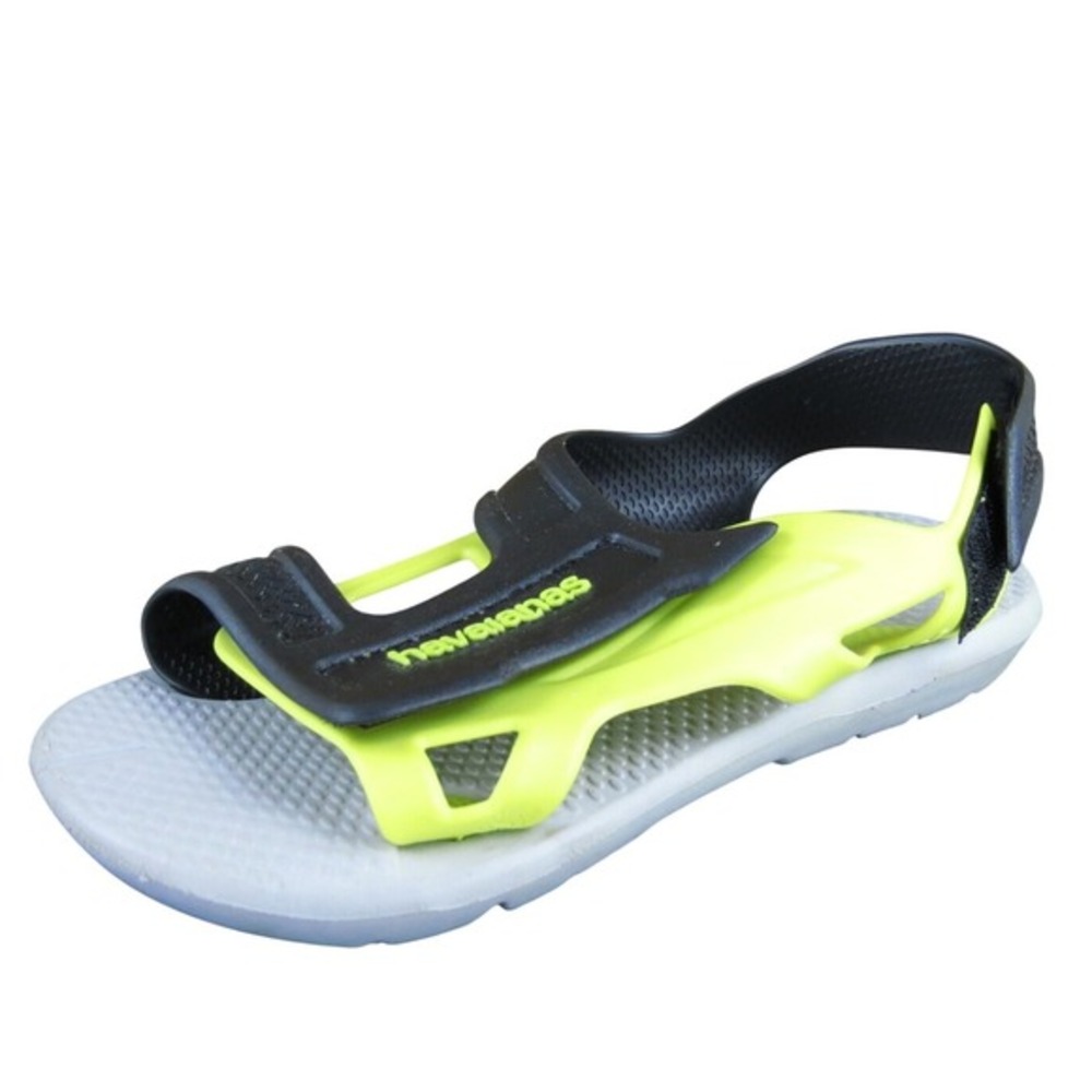 Havaianas‎ Sandals  Boys Y 13-1 Medium Sandal Yellow Synthetic Hook & Loop